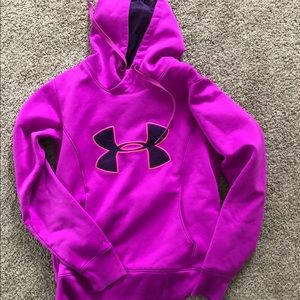 Women’s Pink Under Armour Hoodie Size Small